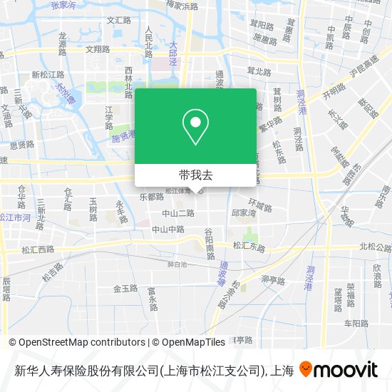 新华人寿保险股份有限公司(上海市松江支公司)地图