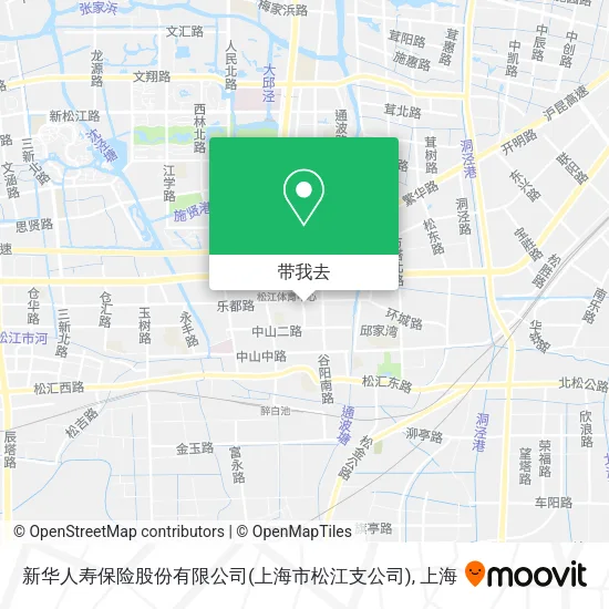 新华人寿保险股份有限公司(上海市松江支公司)地图
