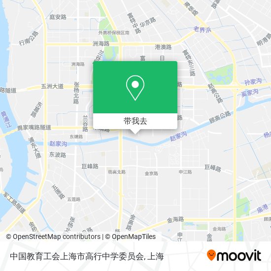 中国教育工会上海市高行中学委员会地图