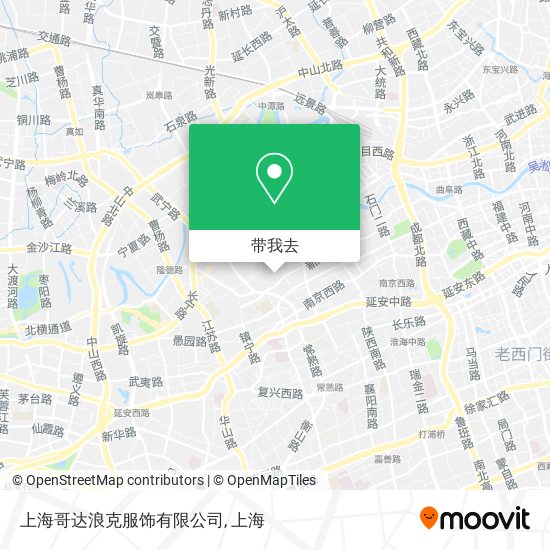 上海哥达浪克服饰有限公司地图