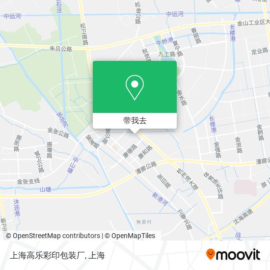 上海高乐彩印包装厂地图