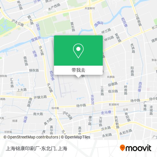上海锦康印刷厂-东北门地图
