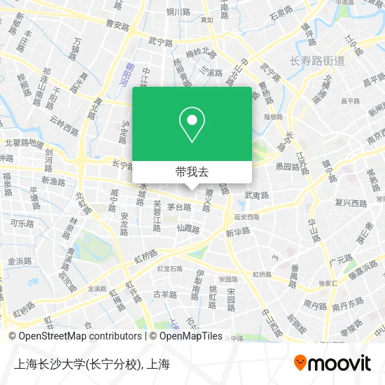 上海长沙大学(长宁分校)地图