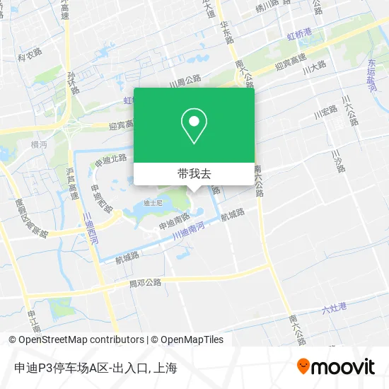 申迪P3停车场A区-出入口地图