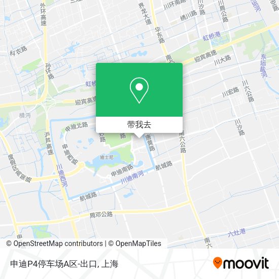 申迪P4停车场A区-出口地图