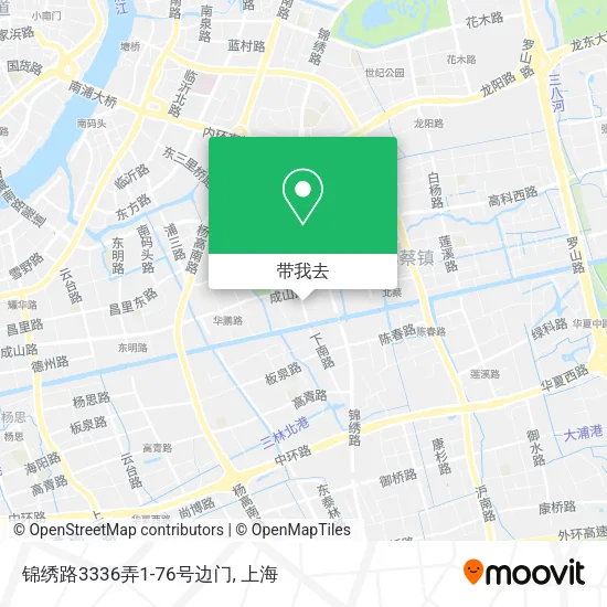 锦绣路3336弄1-76号边门地图