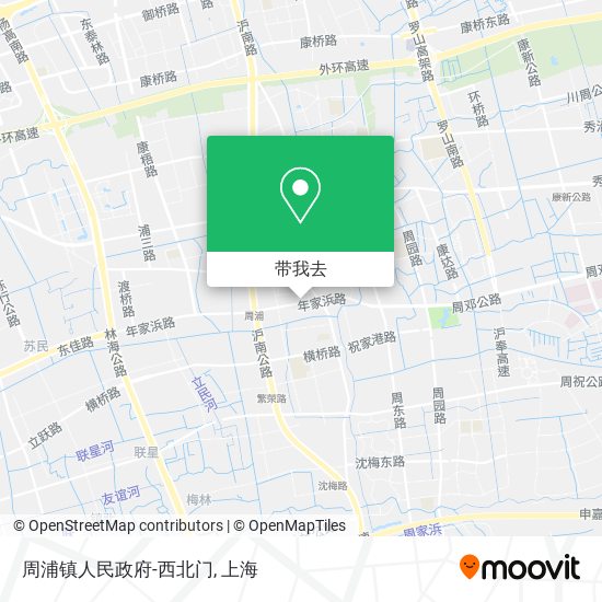 周浦镇人民政府-西北门地图