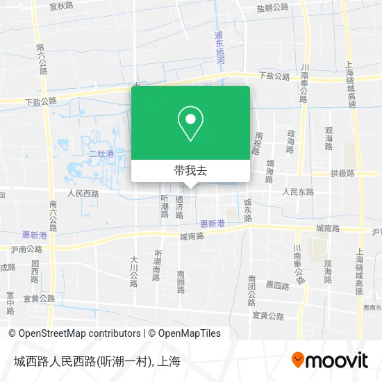 城西路人民西路(听潮一村)地图