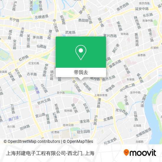 上海邦建电子工程有限公司-西北门地图