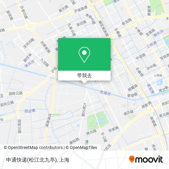 申通快递(松江北九亭)地图