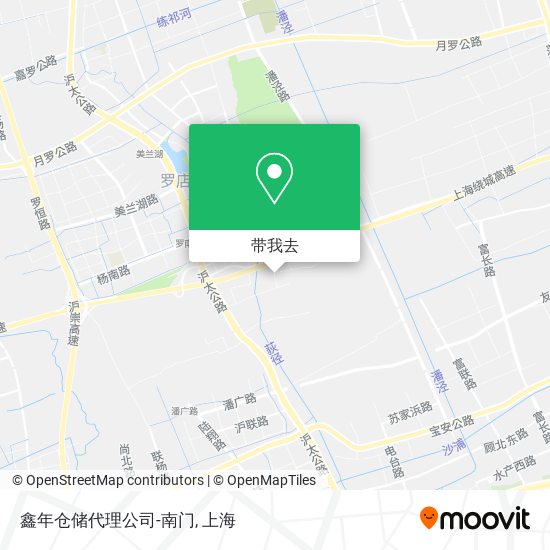 鑫年仓储代理公司-南门地图
