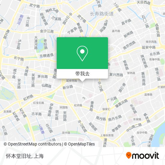怀本堂旧址地图