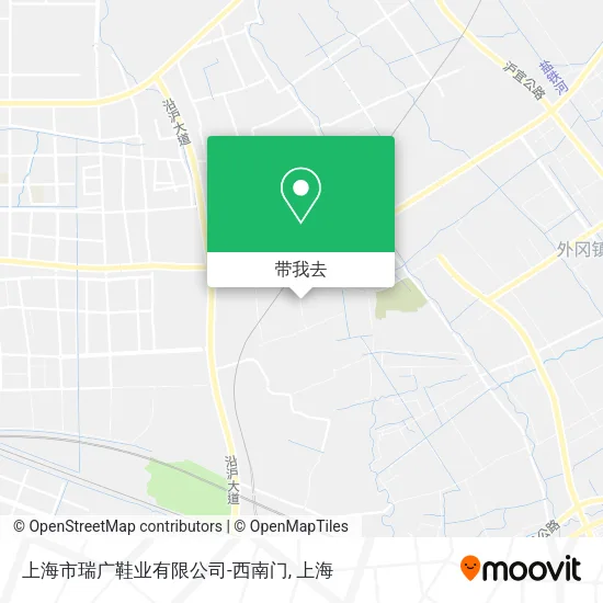 上海市瑞广鞋业有限公司-西南门地图