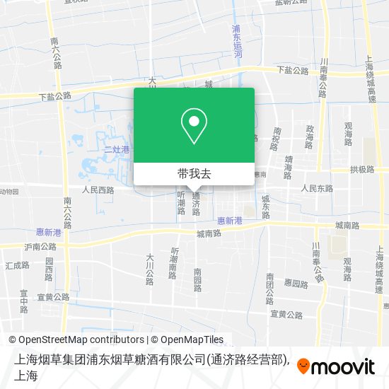 上海烟草集团浦东烟草糖酒有限公司(通济路经营部)地图