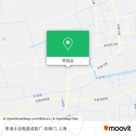青浦士达电器成套厂-东南门地图