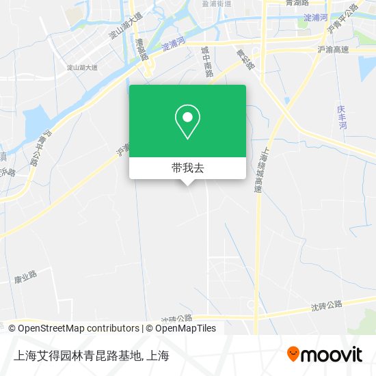 上海艾得园林青昆路基地地图