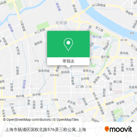 上海市杨浦区国权北路576弄三欧公寓地图