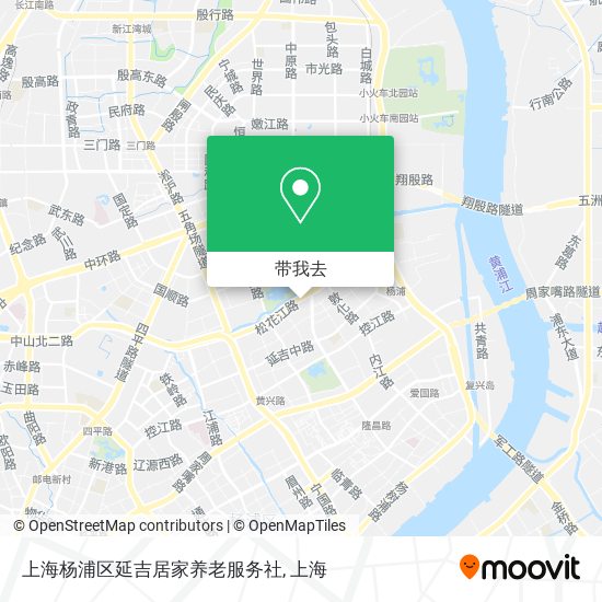 上海杨浦区延吉居家养老服务社地图