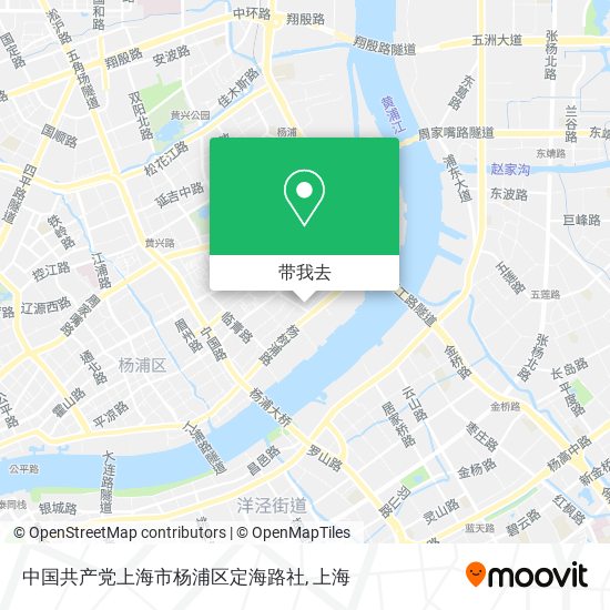 中国共产党上海市杨浦区定海路社地图
