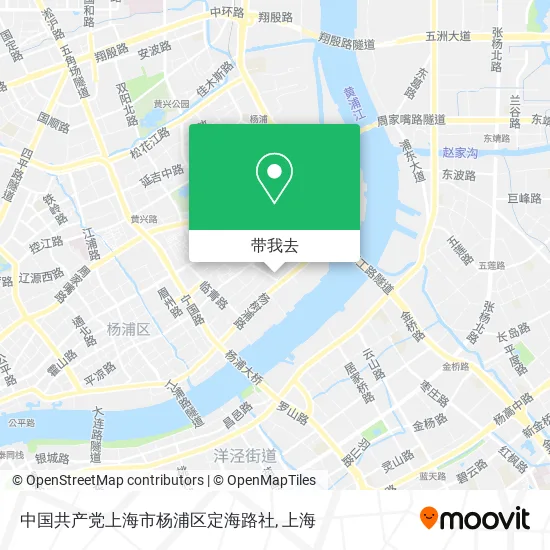 中国共产党上海市杨浦区定海路社地图
