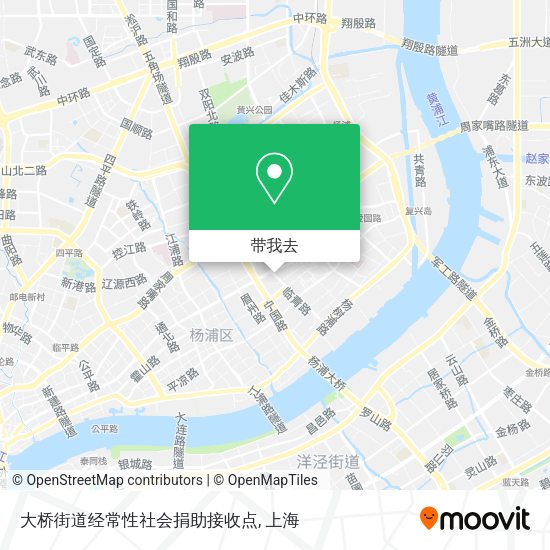 大桥街道经常性社会捐助接收点地图