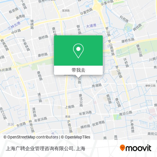 上海广聘企业管理咨询有限公司地图