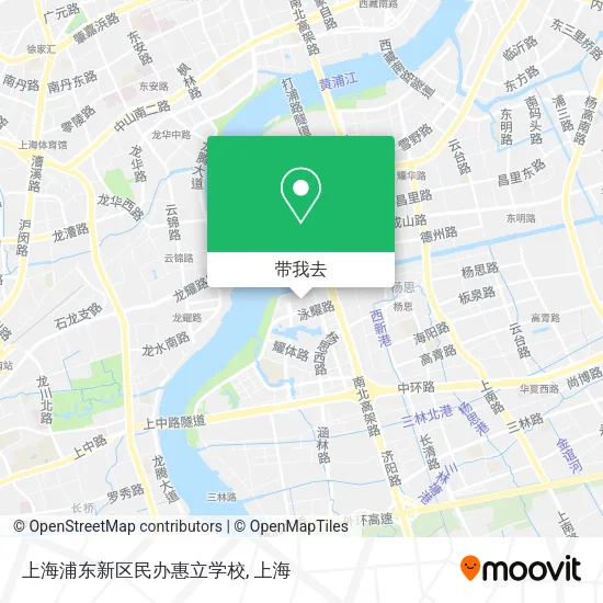 上海浦东新区民办惠立学校地图