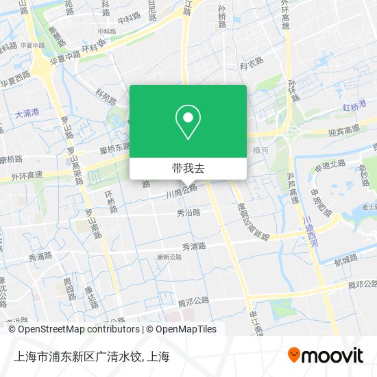 上海市浦东新区广清水饺地图