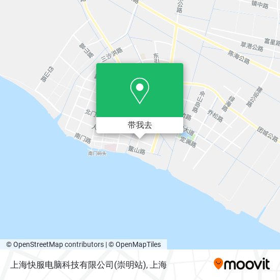 上海快服电脑科技有限公司(崇明站)地图