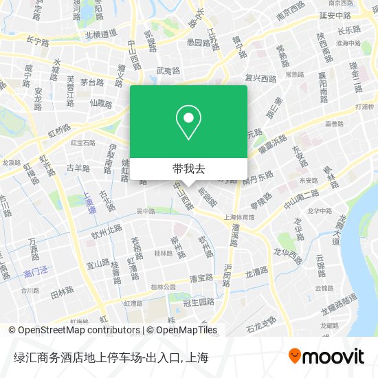 绿汇商务酒店地上停车场-出入口地图