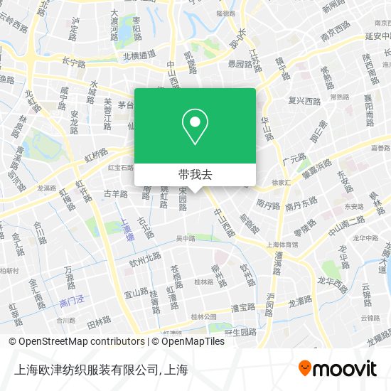 上海欧津纺织服装有限公司地图