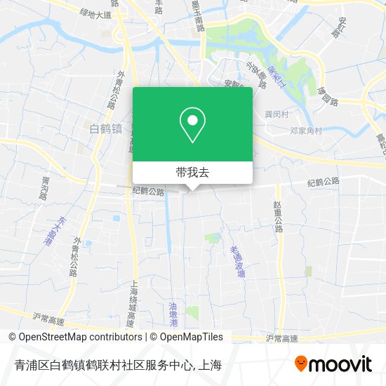 青浦区白鹤镇鹤联村社区服务中心地图