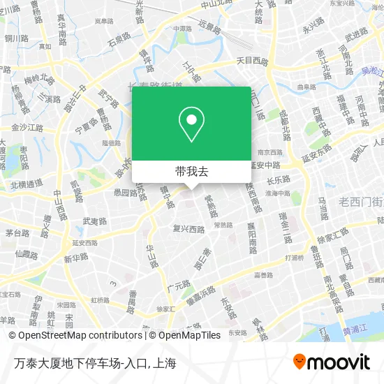 万泰大厦地下停车场-入口地图