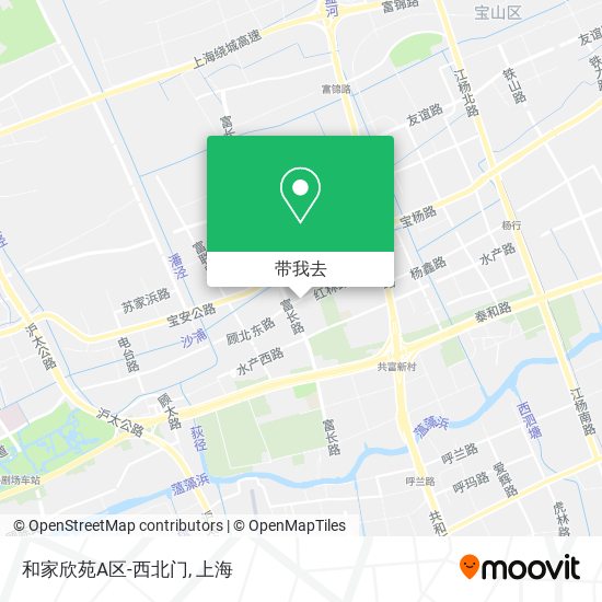 和家欣苑A区-西北门地图