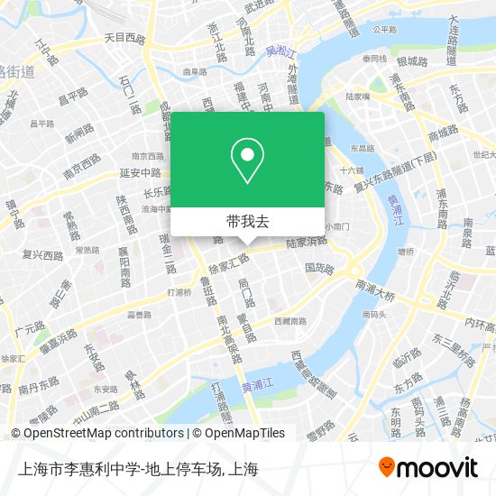 上海市李惠利中学-地上停车场地图