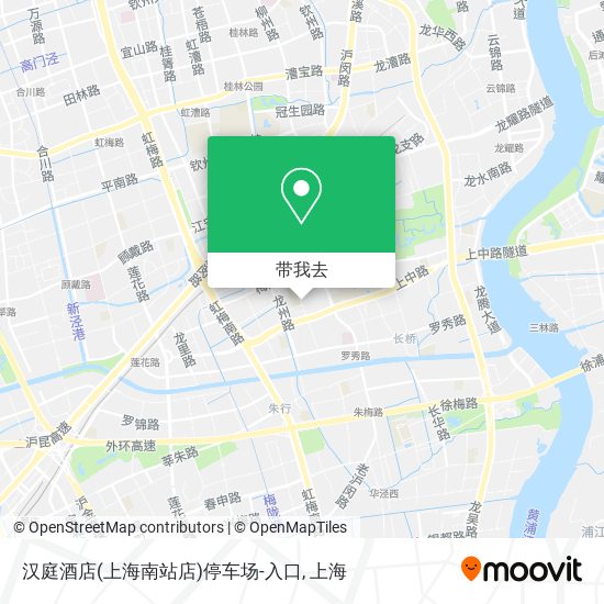 汉庭酒店(上海南站店)停车场-入口地图