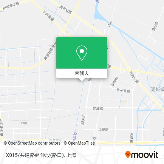 X015/共建路延伸段(路口)地图