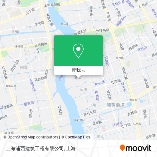 上海浦西建筑工程有限公司地图