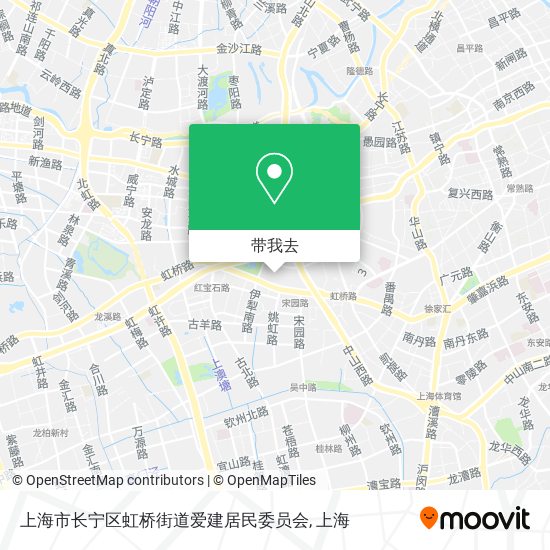 上海市长宁区虹桥街道爱建居民委员会地图