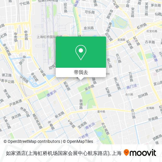 如家酒店(上海虹桥机场国家会展中心航东路店)地图