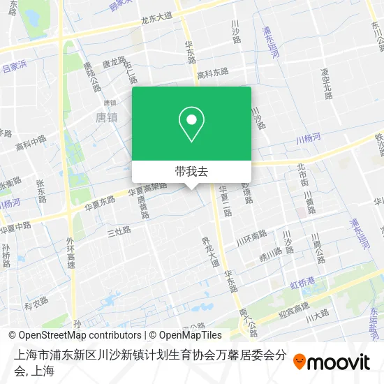 上海市浦东新区川沙新镇计划生育协会万馨居委会分会地图