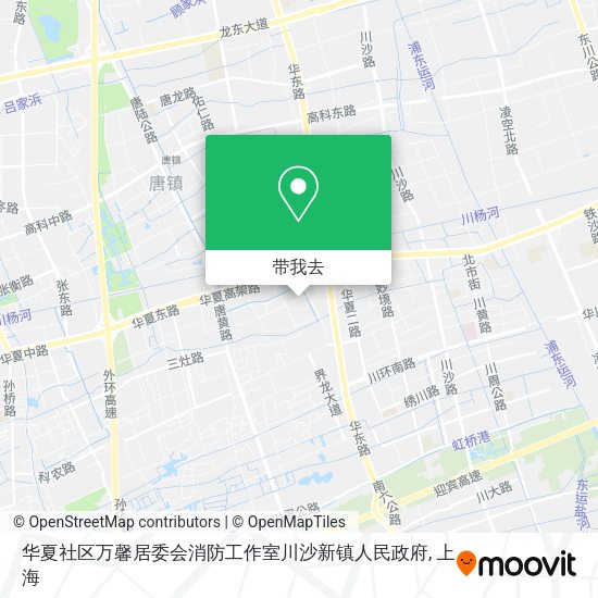 华夏社区万馨居委会消防工作室川沙新镇人民政府地图