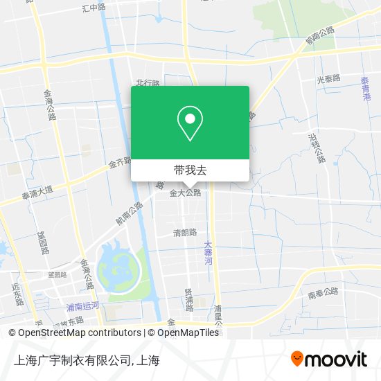 上海广宇制衣有限公司地图
