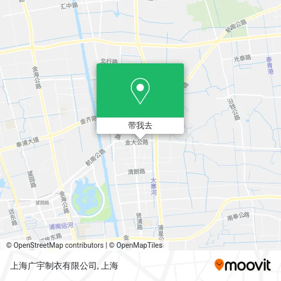 上海广宇制衣有限公司地图