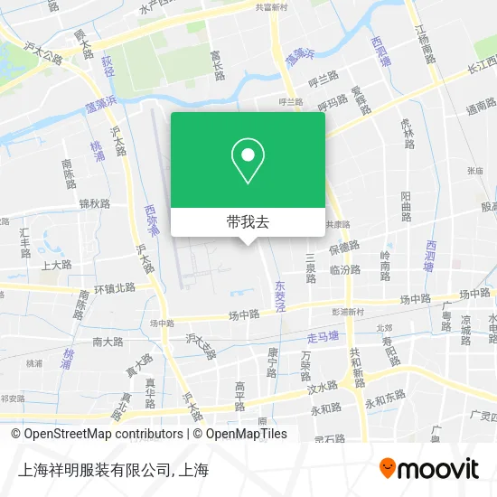 上海祥明服装有限公司地图