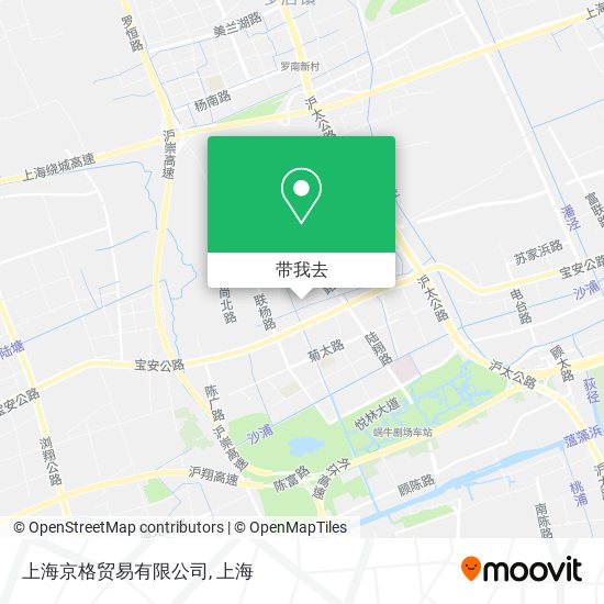 上海京格贸易有限公司地图