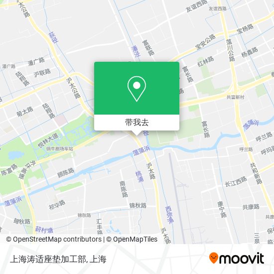上海涛适座垫加工部地图