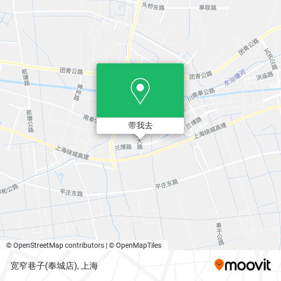 宽窄巷子(奉城店)地图