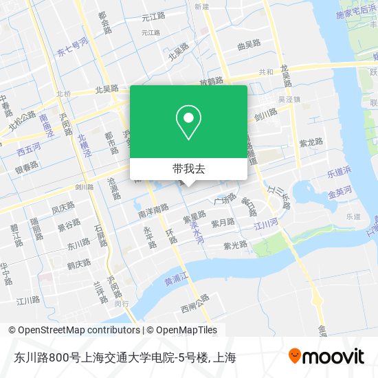 东川路800号上海交通大学电院-5号楼地图