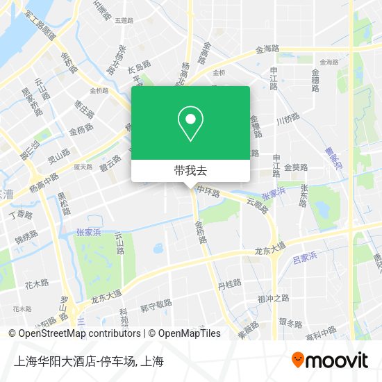 上海华阳大酒店-停车场地图